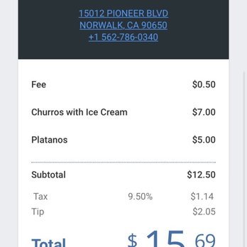 Dulce Canella - Price break down, totally recommend everything. 6 Churros with two toppings is $5, $2 gives you 3 scoops of ice cream! - Ice Cream & Frozen Yogurt Near Me - Norwalk, California Dulce Canella - Price break down, totally recommend everything. 6 Churros with two toppings is $5, $2 gives you 3 scoops of ice cream! - Ice Cream & Frozen Yogurt Near Me - Norwalk, California