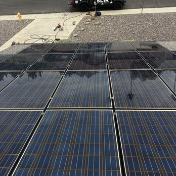 Slik Solar Cleaning - cleaned and ready to produce more power! - Solar Panel Cleaning Near Me