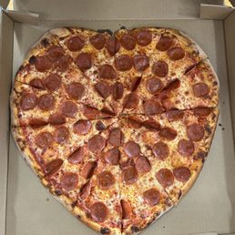 Heart pizza