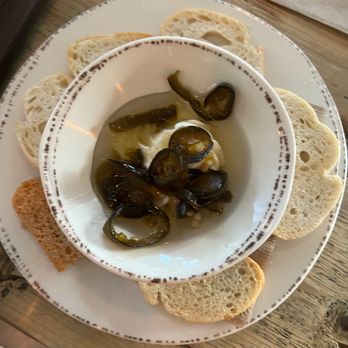 Peggy's On The Green - Cream cheese & candied jalapenos - Southern Near Me - Boerne, Texas Peggy's On The Green - Cream cheese & candied jalapenos - Southern Near Me - Boerne, Texas