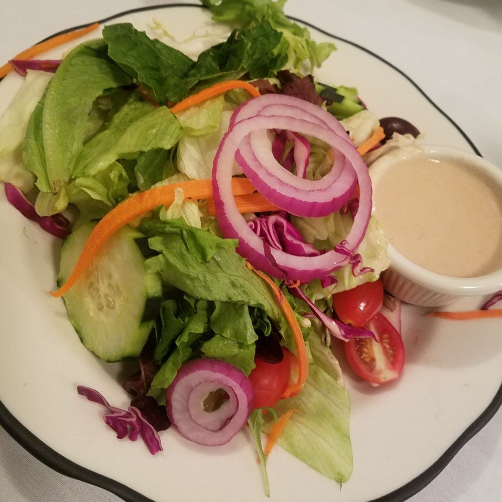 Pellicci's - Salad was an impressive size. The dressing was a bit watery. - Italian Near Me - Stamford, Connecticut Pellicci's - Salad was an impressive size. The dressing was a bit watery. - Italian Near Me - Stamford, Connecticut