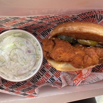 Howlin' Ray's - Mild Sando with slaw on the side (huge portion) - Southern Near Me - Los Angeles, California