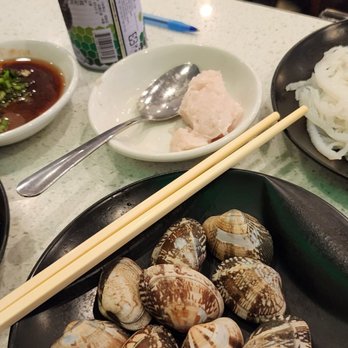 Wasabi Bistro - Green dumpling is vegetarian, quail eggs, clams, tripe, house made fish paste (delish) - Hot Pot Near Me - San Francisco, California Wasabi Bistro - Green dumpling is vegetarian, quail eggs, clams, tripe, house made fish paste (delish) - Hot Pot Near Me - San Francisco, California