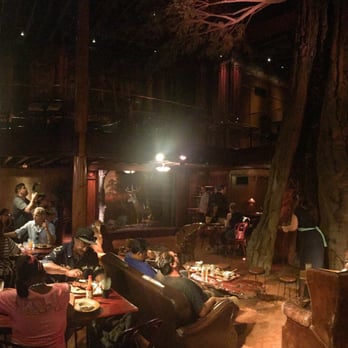Clifton's Republic - The mezzanine lounge, complete with fireplace in the form of a four-story tall redwood tree. - Bars Near Me - Los Angeles, California Clifton's Republic - The mezzanine lounge, complete with fireplace in the form of a four-story tall redwood tree. - Bars Near Me - Los Angeles, California