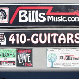 Exterior outside entrance of Bill's Music - Bill's Music signage in Catonsville, Maryland. - Catonsville, Maryland Exterior outside entrance of Bill's Music - Bill's Music signage in Catonsville, Maryland. - Catonsville, Maryland