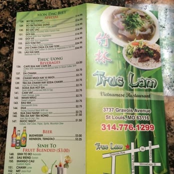 Truc Lam - Menu - Vietnamese Near Me - Saint Louis, Missouri