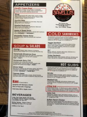 Menu photo 2 Savelli's Pizza Manitou Springs, CO Menu photo 2 Savelli's Pizza Manitou Springs, CO