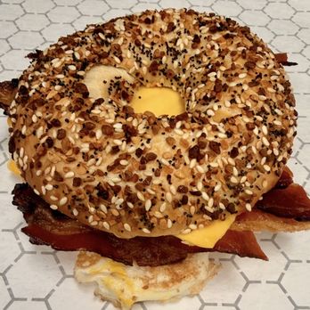 NYC Bagels - Bacon egg and cheese - Bagels Near Me - Cary, North Carolina NYC Bagels - Bacon egg and cheese - Bagels Near Me - Cary, North Carolina