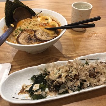 Daifuku Ramen - Daifuku Spicy Garlic Ramen Takoyaki Plate - Ramen Near Me - Chicago, Illinois