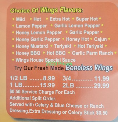 Menu photo 1 Wings House Conyers, GA