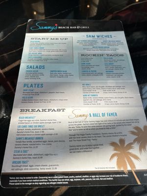 Menu photo 3 Sammy Hagars Beach Bar And Grill Charlotte, NC Menu photo 3 Sammy Hagars Beach Bar And Grill Charlotte, NC