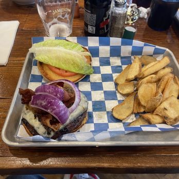 Meagher's Irish Pub - Jameson Whiskey Blue Burger - Irish Pub Near Me - Bridgeport, West Virginia