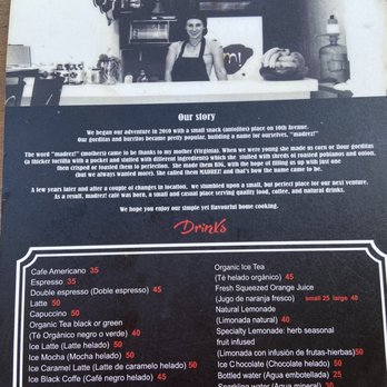 Madrez Café - Menu - Breakfast & Brunch Near Me - Playa del Carmen, ROO