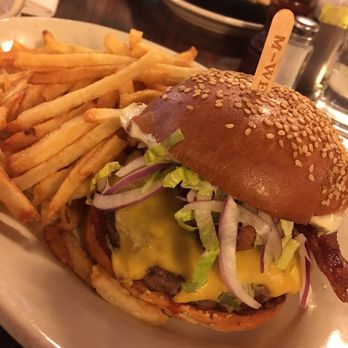The Smith - Deluxe burger with crispy fresh cut fries - New American Near Me - New York, New York
