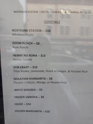 Menu photo 2 Nostrand Station Bar & Lounge Brooklyn, NY Menu photo 2 Nostrand Station Bar & Lounge Brooklyn, NY
