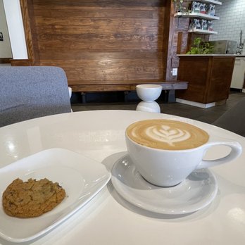 Trio Coffee - Latte and chocolate chip coffee - Cafes Near Me - Flower Mound, Texas