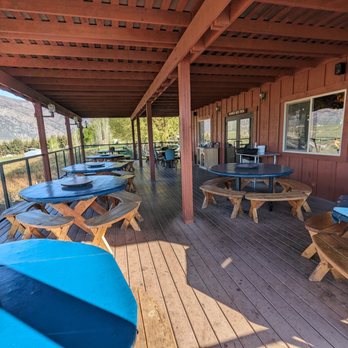 Blueberry Hills Farms - Outdoor seating. - American Near Me - Manson, Washington Blueberry Hills Farms - Outdoor seating. - American Near Me - Manson, Washington