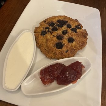 Zweet Cafe - Blueberry Scone with Clotted Cream and Strawberry Jam 4/5 - Coffee & Tea Near Me - Los Angeles, California Zweet Cafe - Blueberry Scone with Clotted Cream and Strawberry Jam 4/5 - Coffee & Tea Near Me - Los Angeles, California
