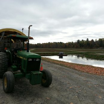 Johnston's Cranberry Marsh - a tractor pulling a wagon - Farmers Market Near Me - Bala, Ontario