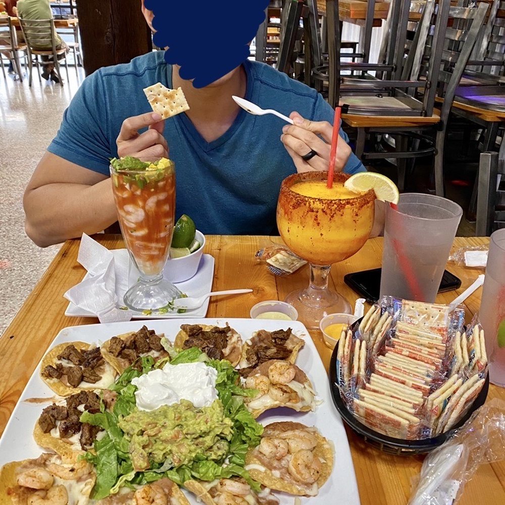 Mango Margarita, Shrimp Cocktail, Beef & Shrimp Tacos Mango Margarita, Shrimp Cocktail, Beef & Shrimp Tacos