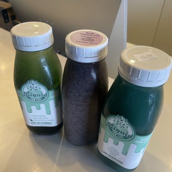 Liquid 4 Life - Blue chocolate; chlorophyll lemon; I am quenched - Juice Bars & Smoothies Near Me - Costa Mesa, California