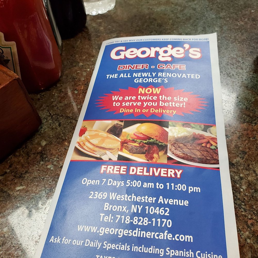 George's Diner & Cafe - Menu with address and phone number - Diners Near Me - Bronx, New York George's Diner & Cafe - Menu with address and phone number - Diners Near Me - Bronx, New York