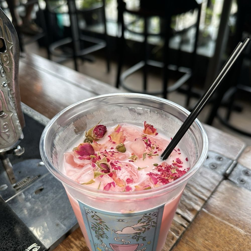 First Sip Cafe - Sakura and lychee tea latte - Coffee & Tea Near Me - Chicago, Illinois First Sip Cafe - Sakura and lychee tea latte - Coffee & Tea Near Me - Chicago, Illinois