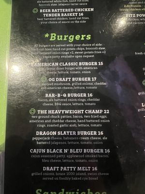 Menu photo 6 The Draft Sports Grill Mesa, AZ