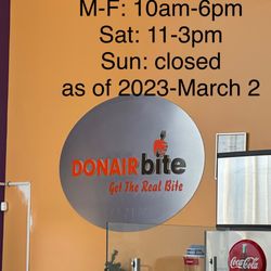 Donair Bite - Hours & logo