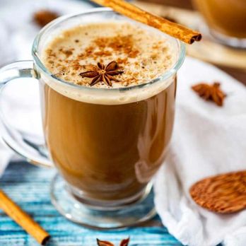 Chaivio - a glass mug of coffee with cinnamon and anise - Coffee & Tea Near Me - New York, New York Chaivio - a glass mug of coffee with cinnamon and anise - Coffee & Tea Near Me - New York, New York