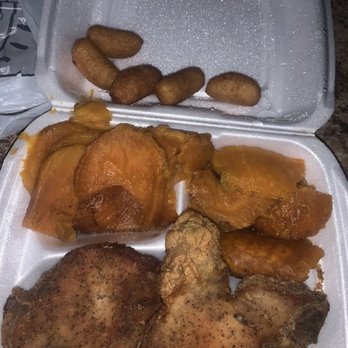 Stephanie's Restaurant - Fried pork chops, hush puppies, and yams - American Near Me - Greensboro, North Carolina Stephanie's Restaurant - Fried pork chops, hush puppies, and yams - American Near Me - Greensboro, North Carolina