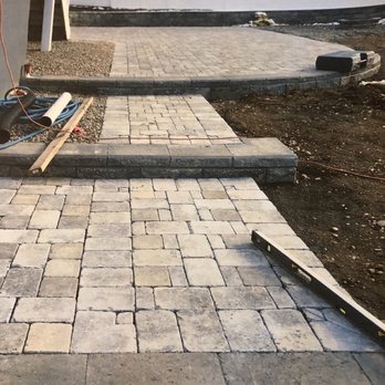 Upper River Property Services - Background of an Allan Block retaining wall.
1200 square foot patio.
Oversized walkway landings. - Landscaping Near Me - Little Egg Harbor Township, New Jersey Upper River Property Services - Background of an Allan Block retaining wall.
1200 square foot patio.
Oversized walkway landings. - Landscaping Near Me - Little Egg Harbor Township, New Jersey