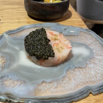 Estimar - Shrimp and caviar tartare - Seafood Near Me - Barcelona, B Estimar - Shrimp and caviar tartare - Seafood Near Me - Barcelona, B