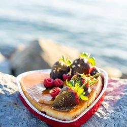 Flan Flambé - Photo by Mansur Ghani