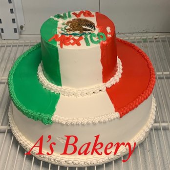 A’s Bakery - a mexican flag cake - Custom Cakes Near Me