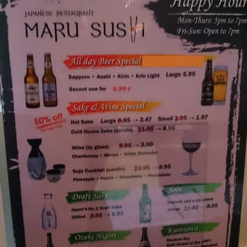 Maru Sushi - All day beer special... Whaaaaaat - Sushi Bars Near Me - Westminster, California Maru Sushi - All day beer special... Whaaaaaat - Sushi Bars Near Me - Westminster, California