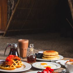 Potheads Beach Road - All Day Brunch - Chicken & Waffles, French Toast and Pancake Stacks