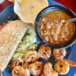 The Jalapeno Tree - Queso Shrimp lunch special