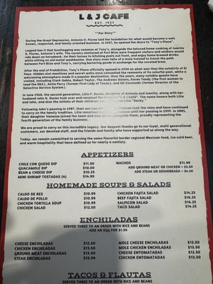 Menu photo 2 L & J Cafe El Paso, TX
