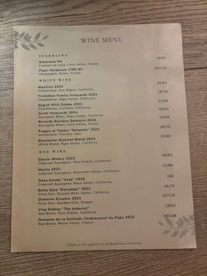 Menu photo 2 Ash & Vine Palm Springs, CA