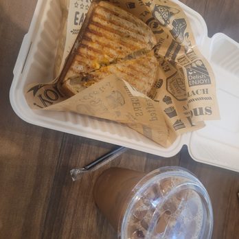 Anchor & Bean Coffee - GRILLED CHEESE SANDWICH ($8)  CHAI LATTE ($4) - Coffee & Tea Near Me - Palm Bay, Florida