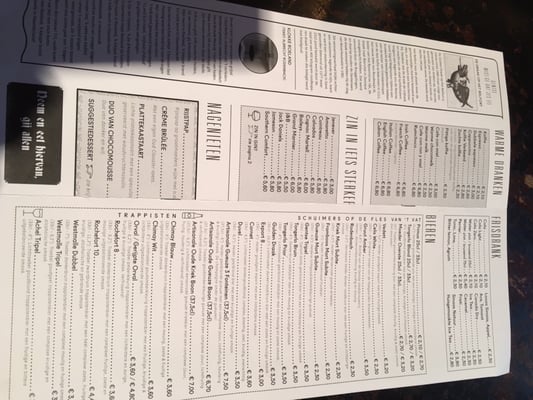 Menu photo 7 't Oud Clooster Gent, VOV Menu photo 7 't Oud Clooster Gent, VOV