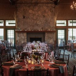 Napa Valley Country Club - Grand fireplace was the perfect location for the couples table.