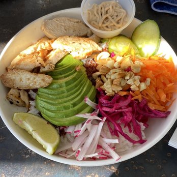 The Water Stop - Chicken Avocado Grain Bowl - American Near Me - Marfa, Texas The Water Stop - Chicken Avocado Grain Bowl - American Near Me - Marfa, Texas