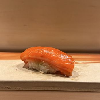 Masakazu - New Zealand salmon. Melt in your mouth buttery goodness and sooo well balanced! 10/10!!! - Sushi Bars Near Me - Los Angeles, California