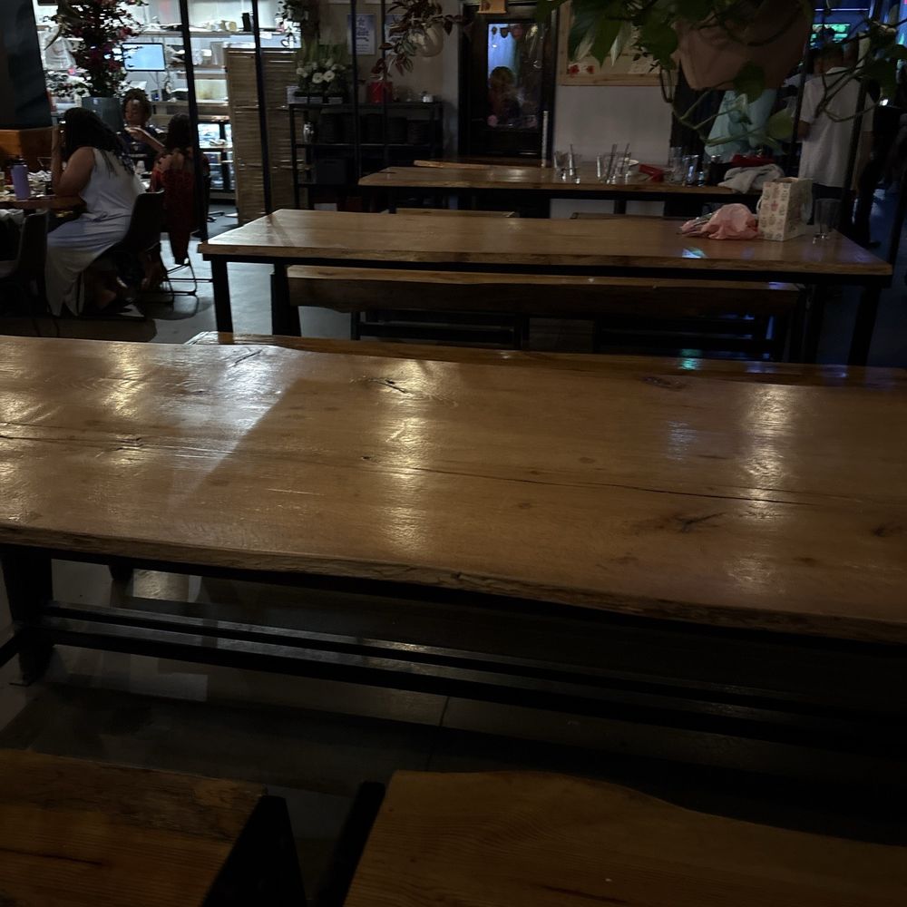 MPM Tiki Bar - Long farmer style tables for larger parties there's 3. - Asian Fusion Near Me - Glen Allen, Virginia MPM Tiki Bar - Long farmer style tables for larger parties there's 3. - Asian Fusion Near Me - Glen Allen, Virginia