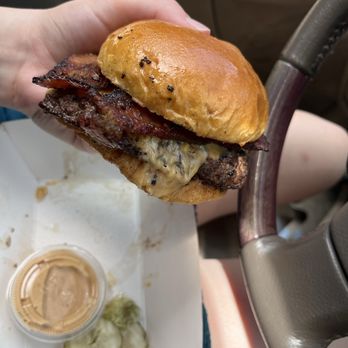 Dank Burger - This is Dank burgers famous Wagyu burger has amazing seasoning, smashed for just the right crisp - Food Stands Near Me - San Diego, California Dank Burger - This is Dank burgers famous Wagyu burger has amazing seasoning, smashed for just the right crisp - Food Stands Near Me - San Diego, California