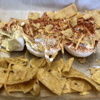 Chef's Parlour - Chili cheese deviled eggs - Burgers Near Me - Richwood, Ohio Chef's Parlour - Chili cheese deviled eggs - Burgers Near Me - Richwood, Ohio