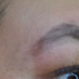 AFTER: Horrible brow wax and tint. Over grown hairs not waxed and just tinted over. Not straight and all over the place. AFTER: Horrible brow wax and tint. Over grown hairs not waxed and just tinted over. Not straight and all over the place.