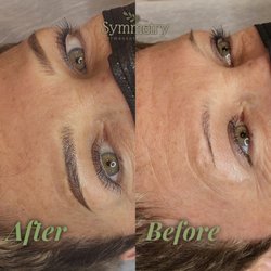 Symmetry Permanent Cosmetics - Before and after combo brows